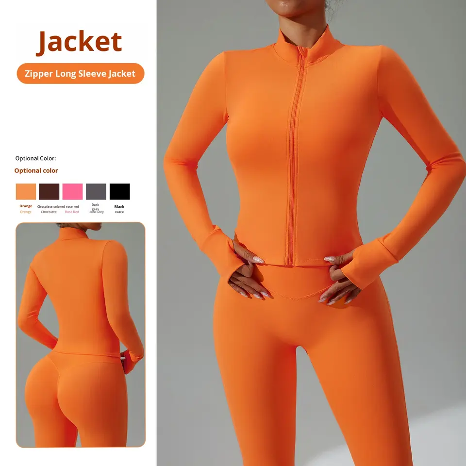 Zip long-sleeve top